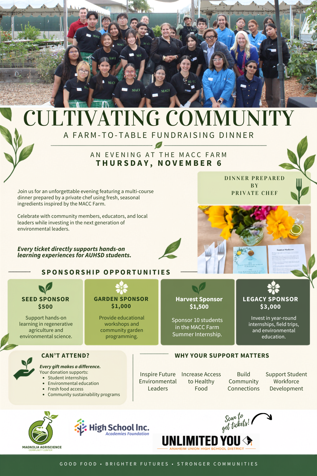 Cultivating Community - A Farm-to-Table Fundraising Dinner