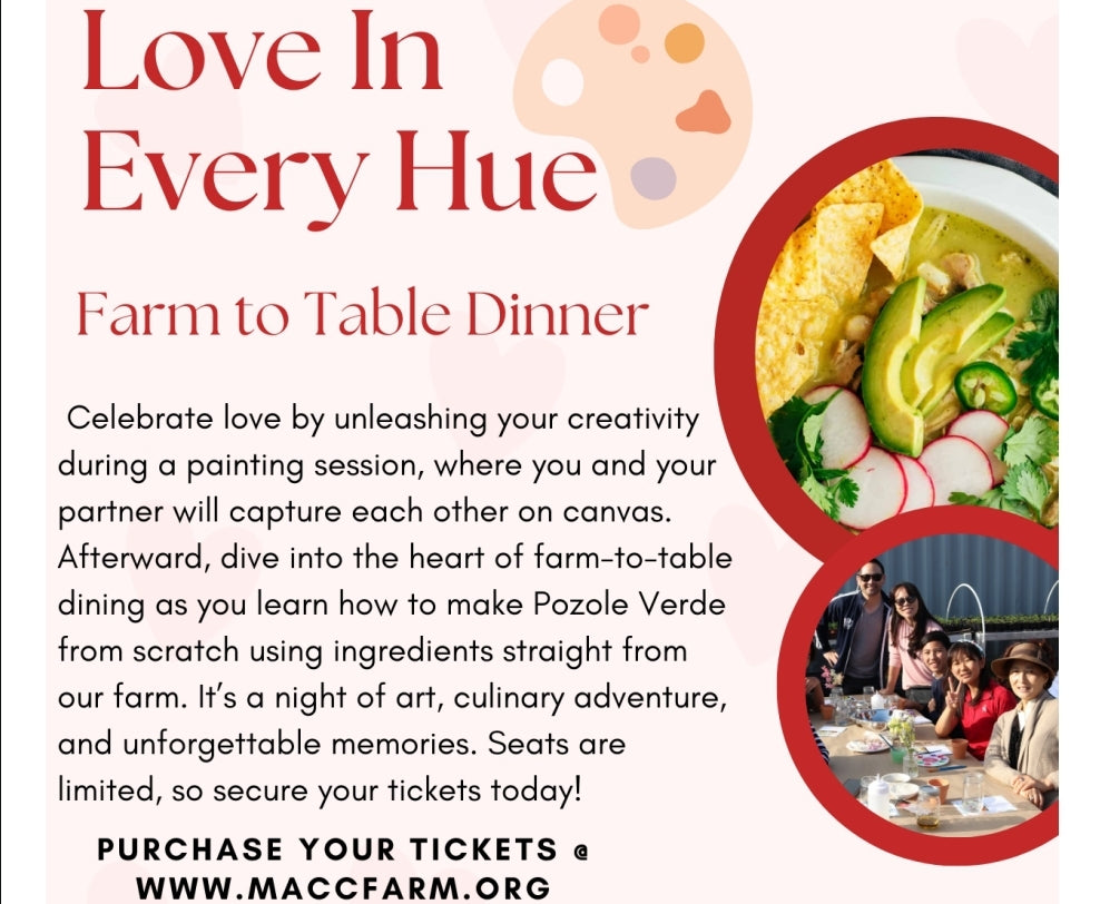 Valentine's Day Farm To Table Dinner 2/14/2025